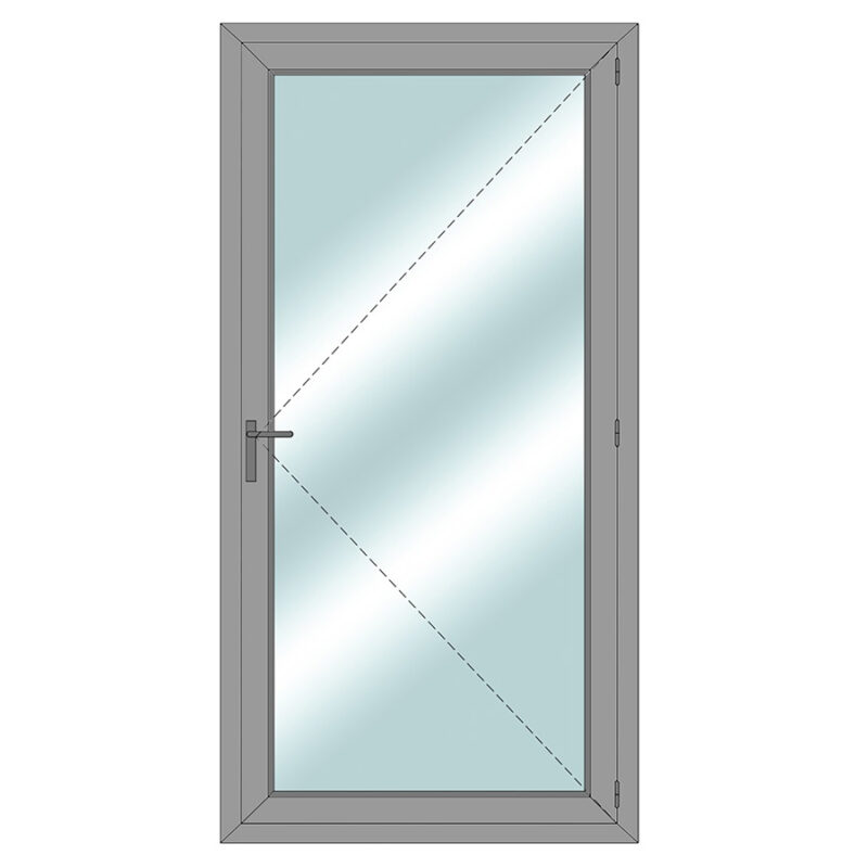 Tür mit Glas