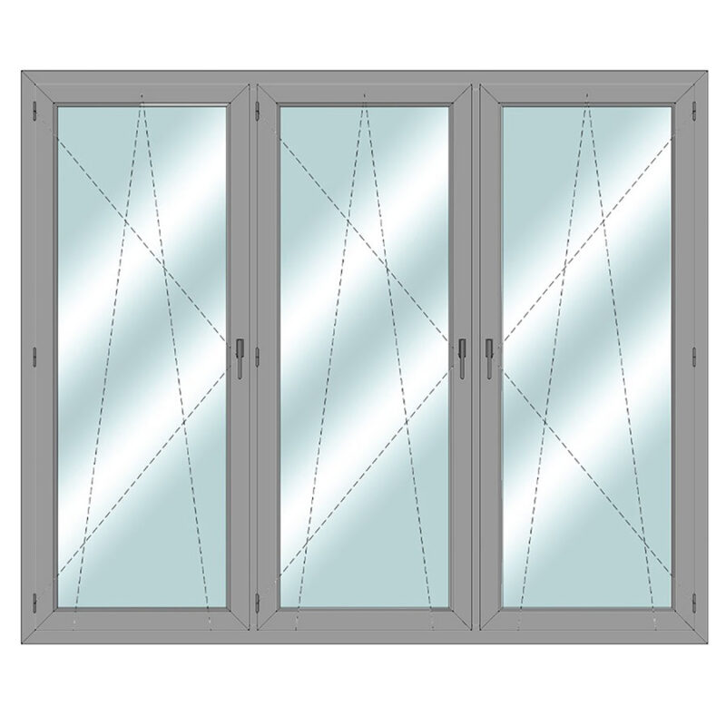 Drehkipp-Dreifachfenster