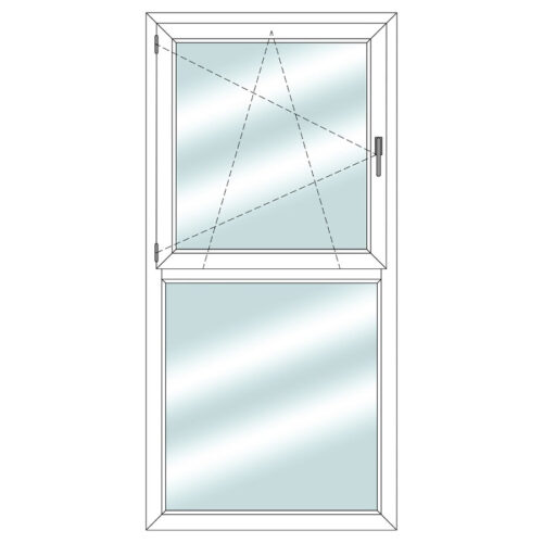 Tilt&Turn window with fixed window below